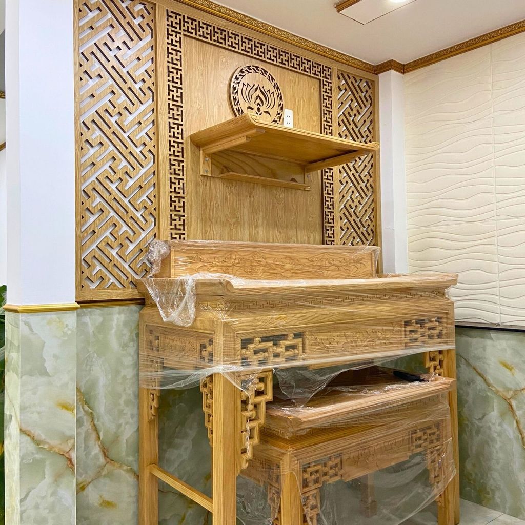 Vách bàn thờ đẹp PT192