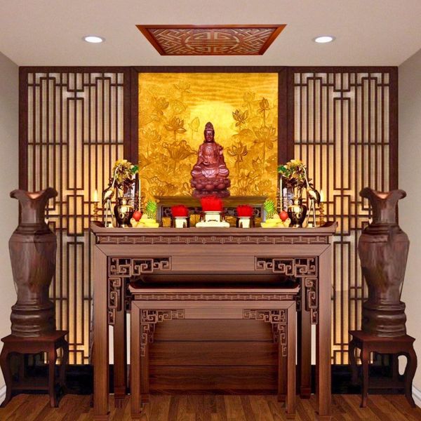 vách ngăn phòng thờ