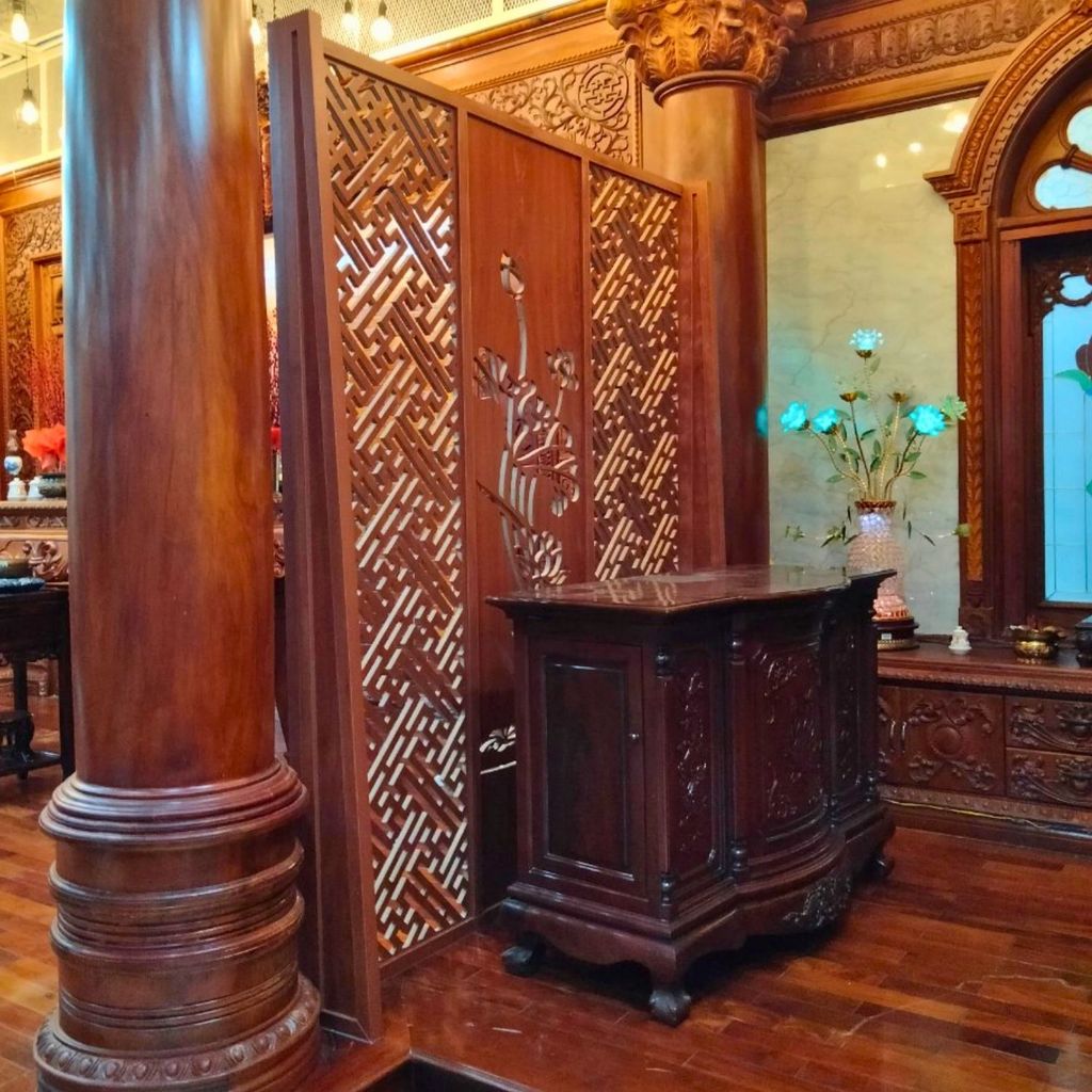 Vách bàn thờ đẹp PT193