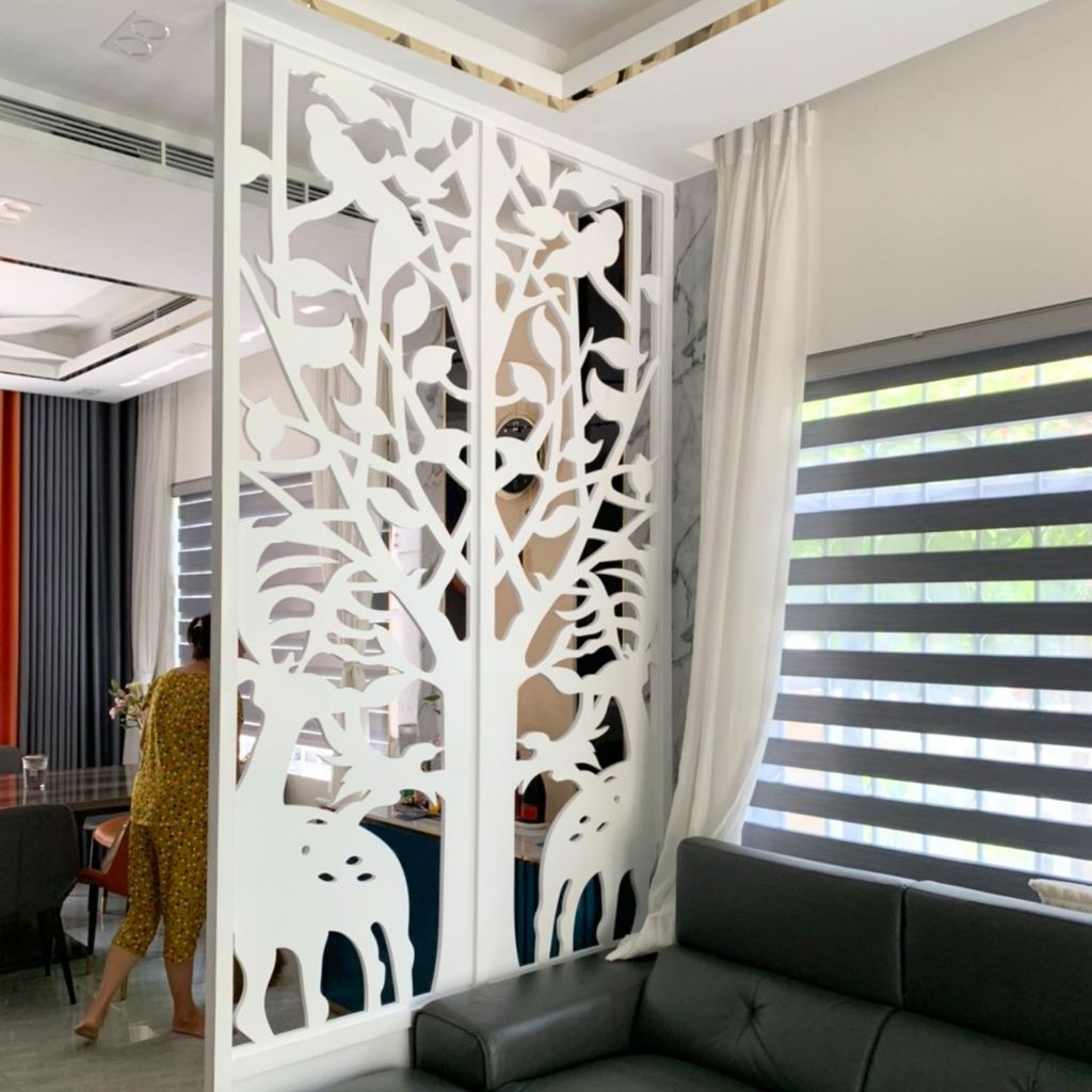 Vách ngăn phòng khách và bếp PK62
