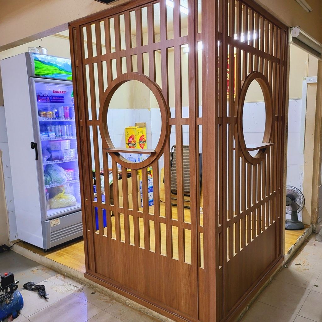 Vách ngăn phòng khách và bếp PK70