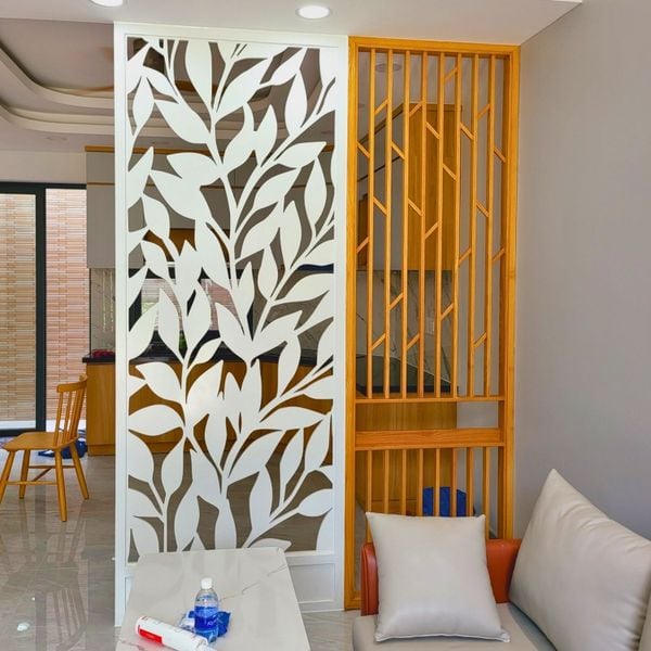 Vách ngăn phòng khách và bếp