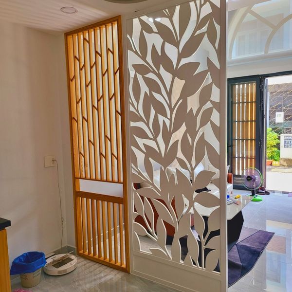 Vách ngăn phòng khách và bếp