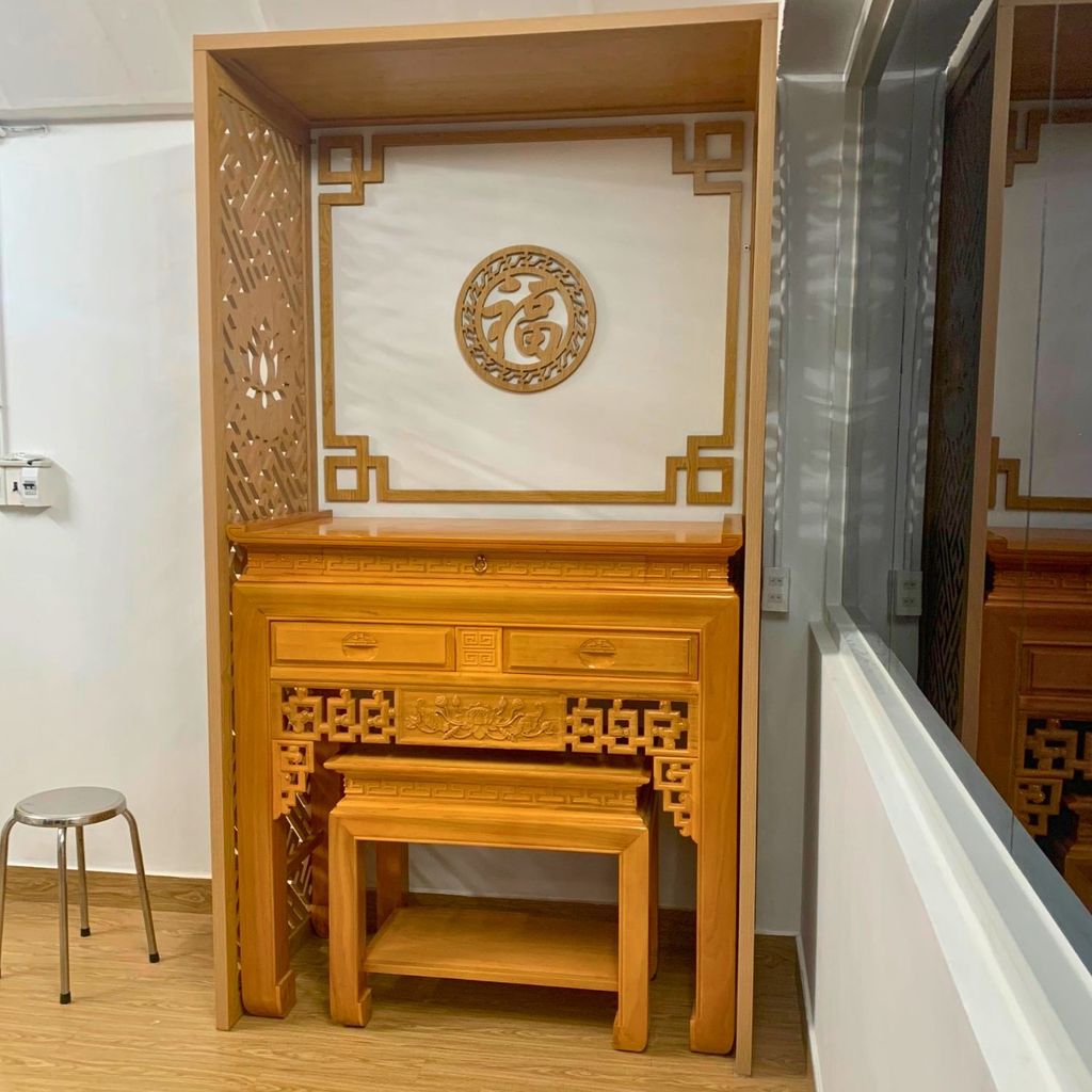 Vách cnc phòng thờ PT144