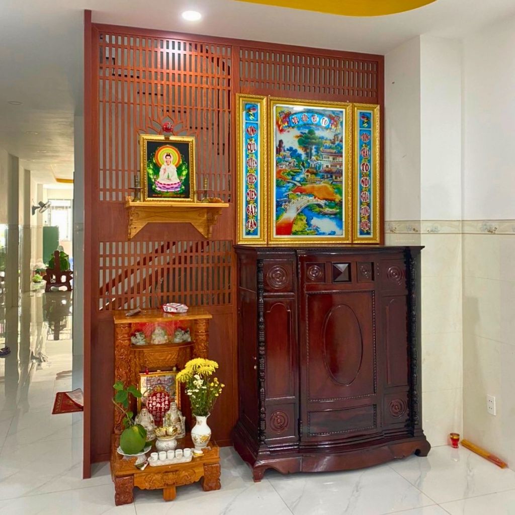 Vách cnc phòng thờ đẹp PT147