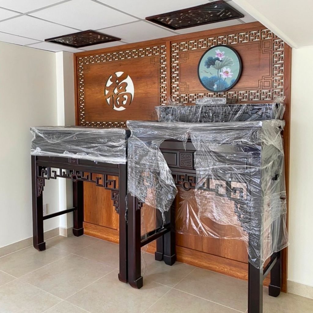Vách phòng thờ đẹp PT02