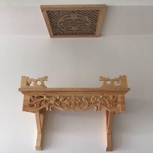  Bàn thờ treo tường mẫu sen  MS11 