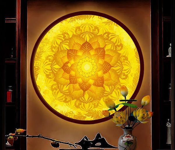  Tranh đèn tròn trúc chỉ DT16 