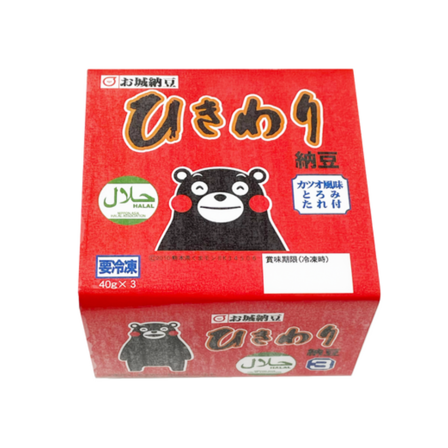 Đậu Nành Lên Men Nghiền Nhỏ Kumamon「ひきわり納豆 クマモン」