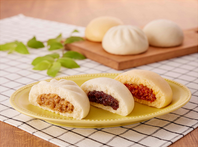 Bánh Bao Imuraya Nhân Pizza「冷凍4コ入ピザまん」