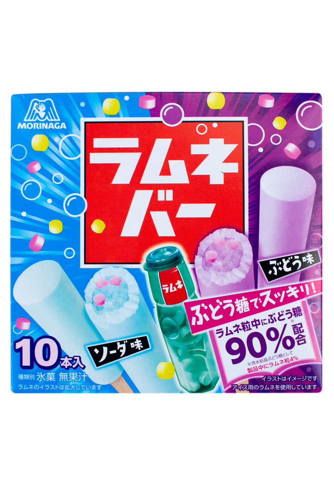 Kem Ramune Vị Soda Và Nho「モリナガ ラムネバー ソーダ＆グレープ」