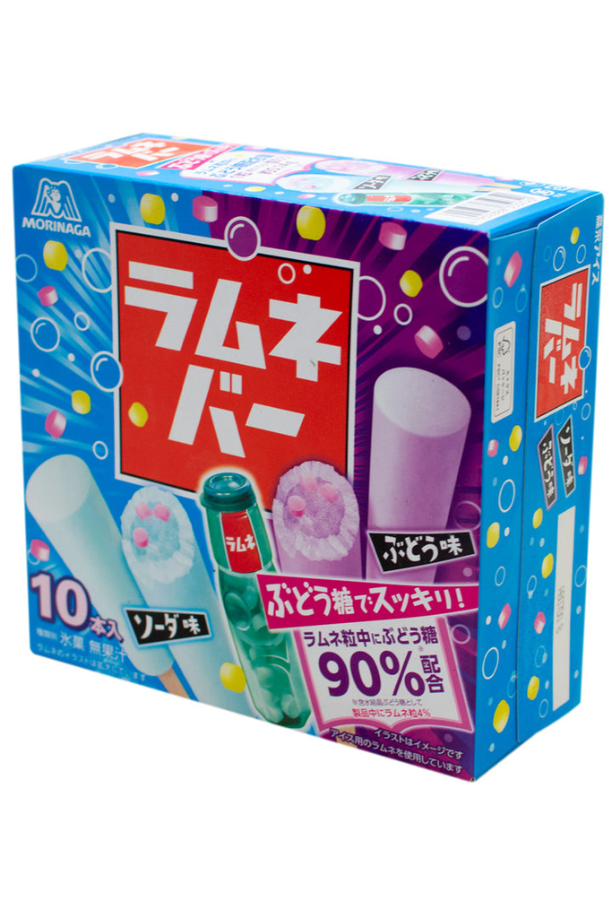 Kem Ramune Vị Soda Và Nho「モリナガ ラムネバー ソーダ＆グレープ」