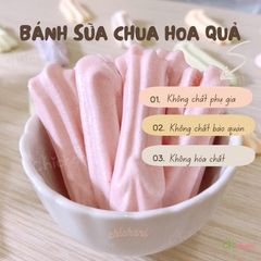 Bánh sữa chua hoa quả tự nhiên cho bé ăn dặm