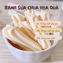 Bánh sữa chua hoa quả tự nhiên cho bé ăn dặm