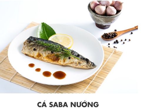  Cá saba nướng sốt miso 