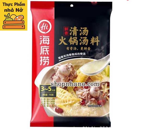  Cốt lẩu Haidilao vị trường thọ 