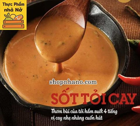  Sốt tỏi cay 