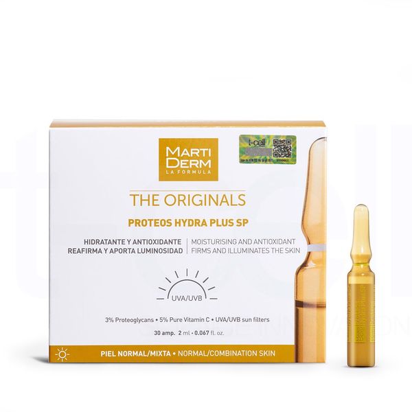  Ampoule Dưỡng Ẩm & Làm Săn Chắc Da Ban Ngày - MartiDerm The Originals Proteos Hydra Plus SP 