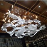  SXHA023 ĐÈN THỦY TINH DẢI LỤA MÚA LƯỢN 