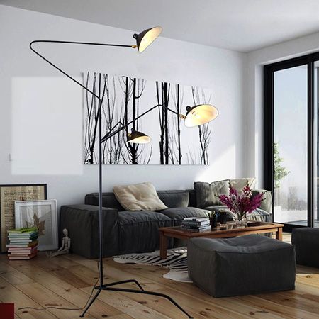  XDS0005 SERGE MOUILLE FLOOR LAMP – 3 ARM 