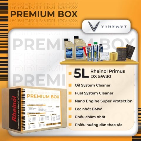 BỘ DẦU NHỚT ĐỘNG CƠ - PREMIUM BOX cho xe VINFAST LUX A2.0 và LUX SA2.0