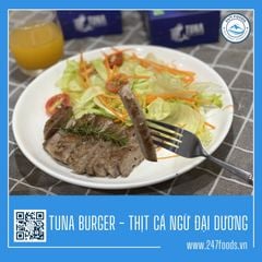 Tuna Burger - Tuna Kingdom -  Thịt Cá Ngừ Đại Dương - Lớn (90g X 6) - 540g