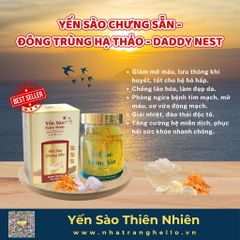 Yến sào chưng sẵn - Đông trùng hạ thảo - Daddy's Nest