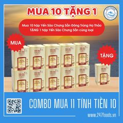 MUA 11 TÍNH TIỀN 10 - Yến Sào Chưng Sẵn - Đông Trùng Hạ Thảo