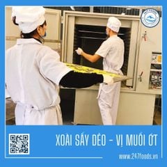 Xoài Sấy Dẻo Muối Ớt - Vị Muối Ớt Ăn Không Ngớt