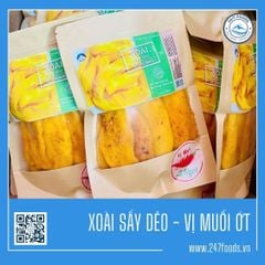 Xoài Sấy Dẻo Muối Ớt - Vị Muối Ớt Ăn Không Ngớt