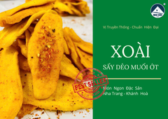 Xoài Sấy Dẻo Muối Ớt - Vị Muối Ớt Ăn Không Ngớt