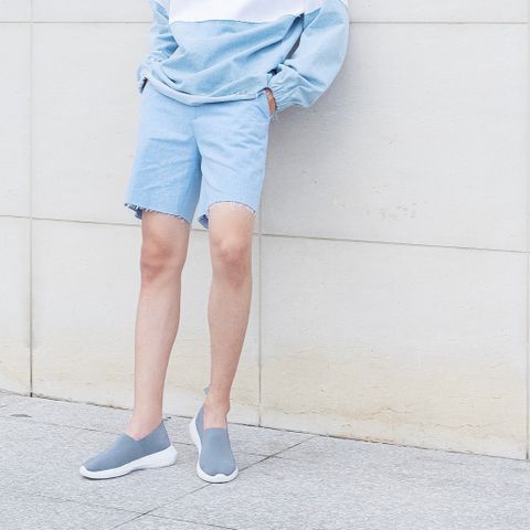 Giày thun thời trang Solemate 530 Xám trắng