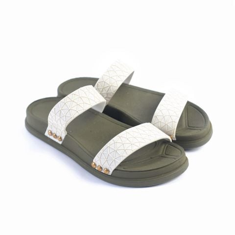 Dép nhựa đi mưa Nữ Leedo PVC 06 Xanh rêu