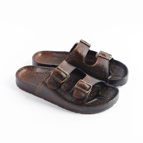 Dép nhựa đi mưa Nam Leedo PVC 02 Nâu