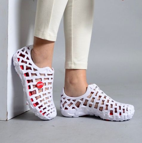 Giày nhựa đi mưa Leedo 101 Trắng đỏ