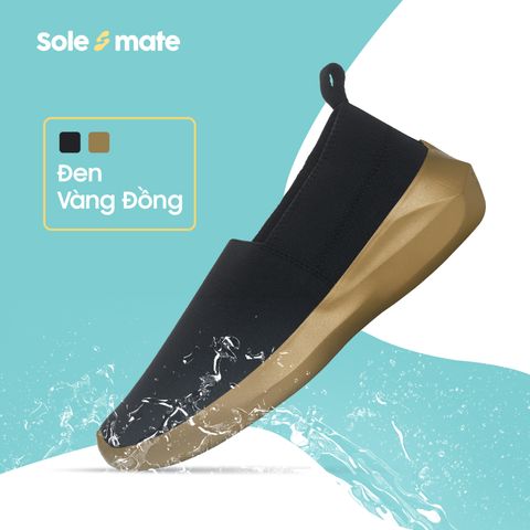 Giày thun thời trang Solemate 530 Đen Vàng Đồng
