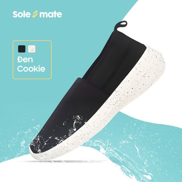  Giày thun thời trang Solemate 530 Đen cookies 