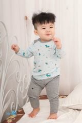 Bộ chui đầu cho bé BonTismo -  Chất liệu Cotton