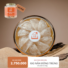 Yến tinh chế 2 lớp sợi SIÊU DẦY Nana Farm -  tặng kèm 10gram Nấm Đông Trùng