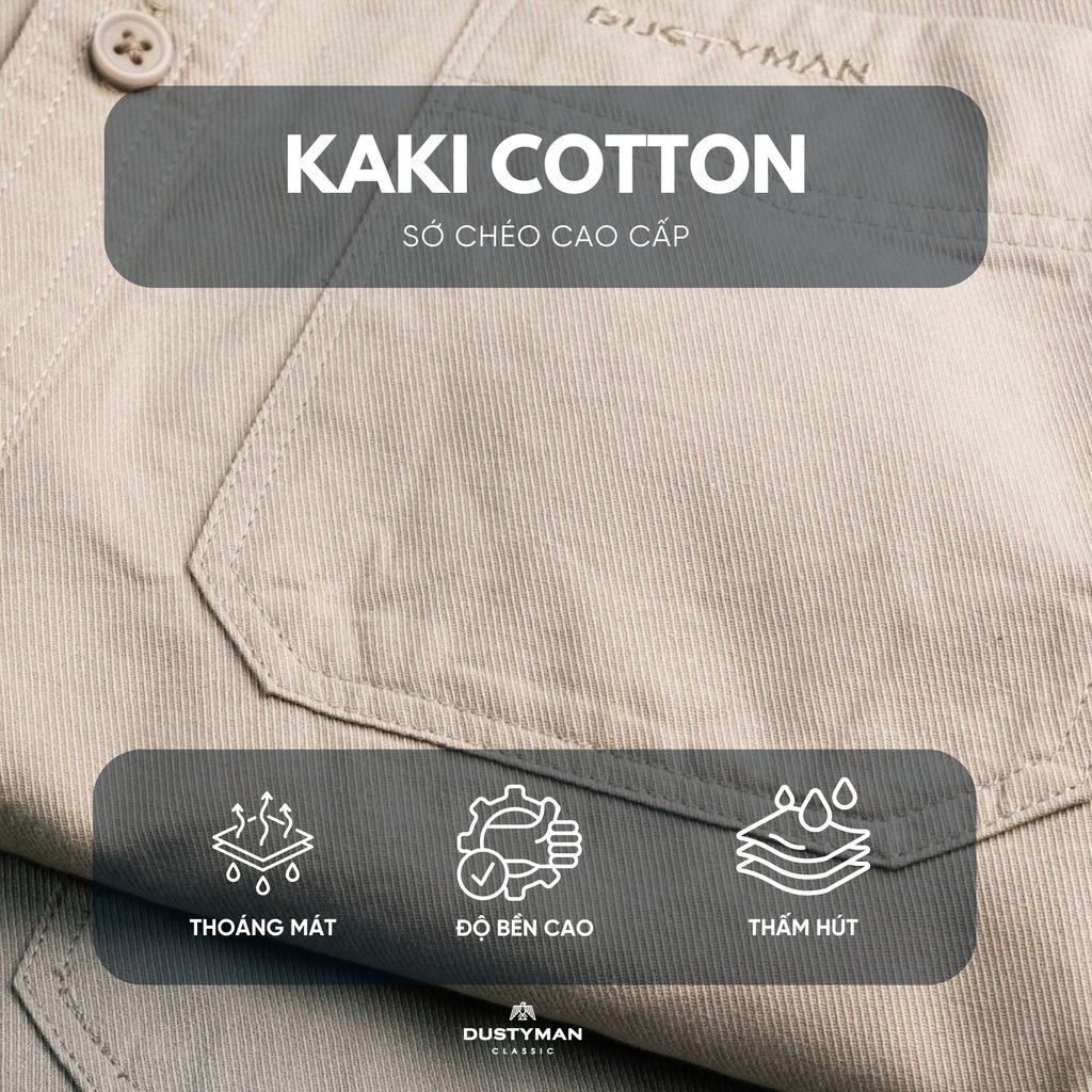 ÁO SƠ MI TAY NGẮN GALVIN | KAKI | REGULAR FIT | S426