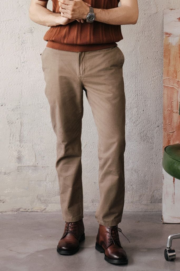 QUẦN KAKI ỐNG ĐỨNG TRACE | KAKI COTTON | FORM REGULAR FIT | K342