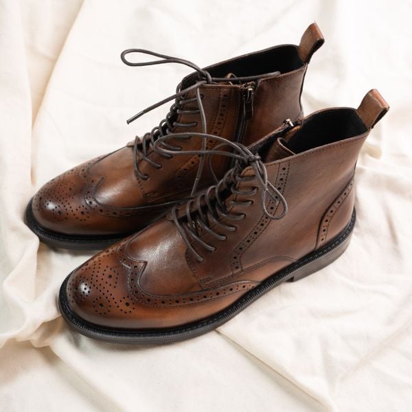  GIÀY CAO CỔ LIAM | DA BÒ CAO CẤP 