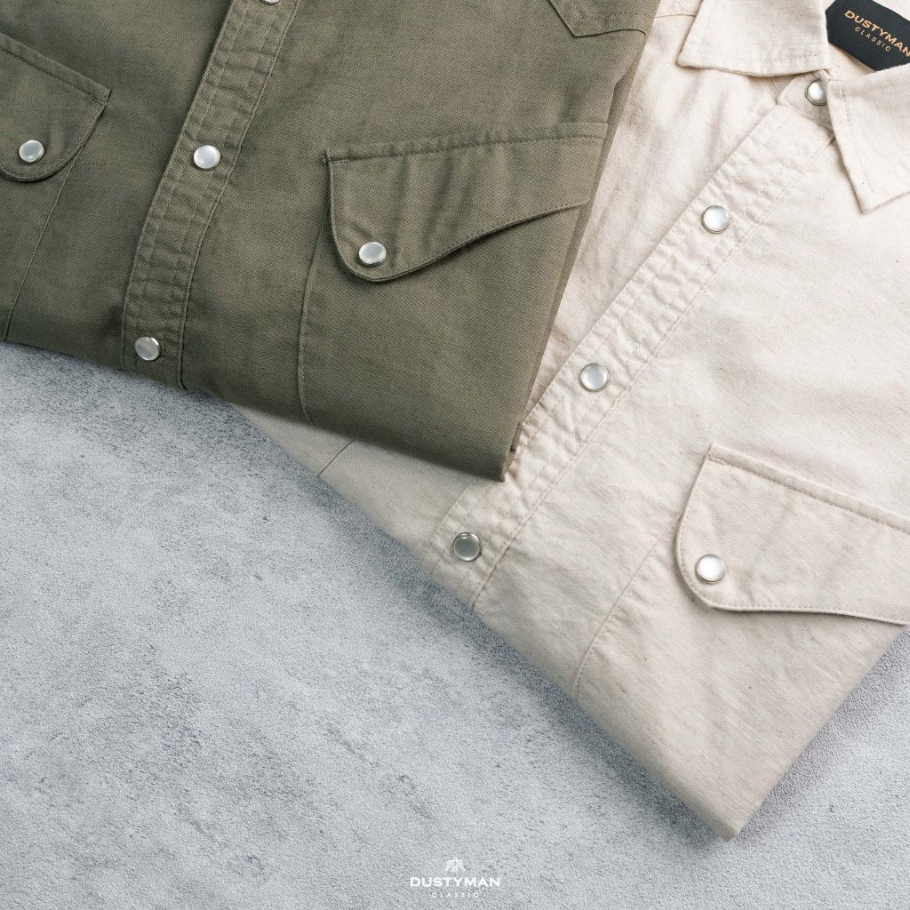 ÁO SƠ MI LINEN DÀI TAY NÚT BẤM LAMAR | REGULAR FIT | S652
