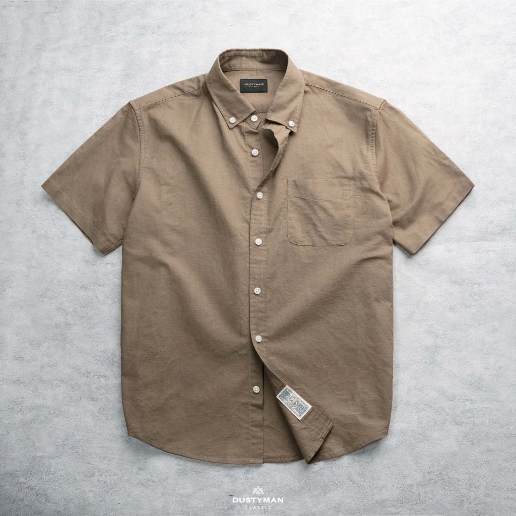 Sơ Mi Nam Tay Ngắn Luke Dustyman Regular Fit S418