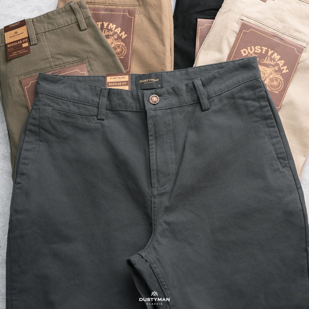 QUẦN KAKI ỐNG ĐỨNG TRACE | KAKI COTTON | FORM REGULAR FIT | K342