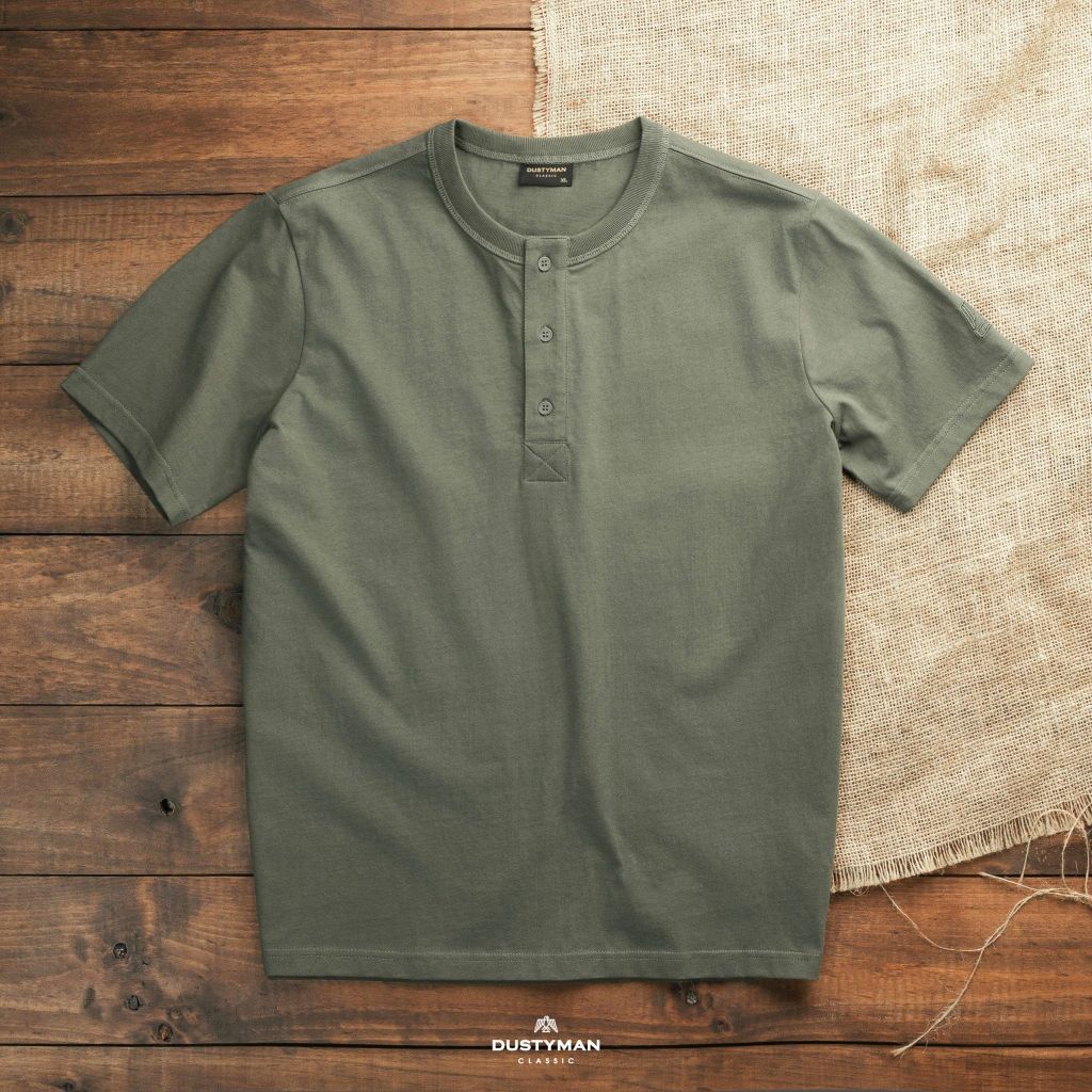 ÁO PHÔNG HENLEY | 100% COTTON | REGULAR FIT