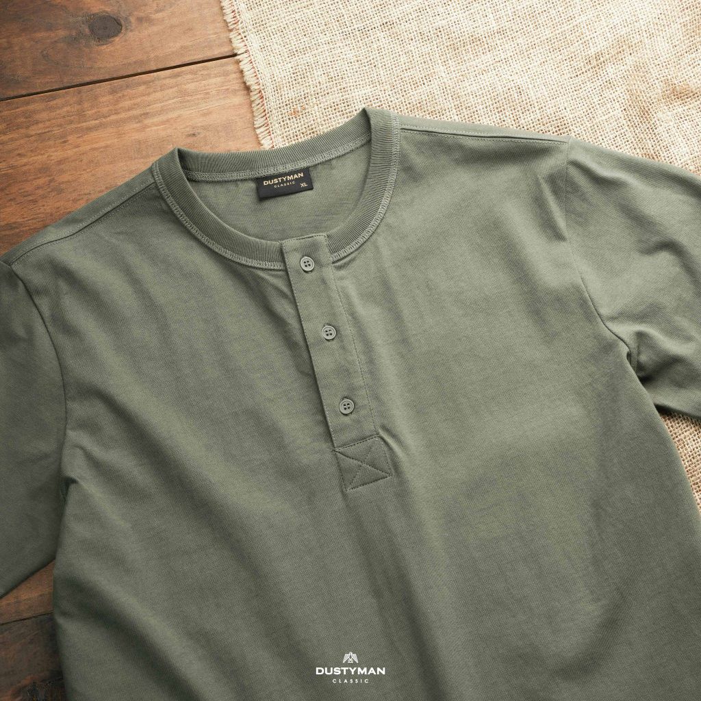 ÁO PHÔNG HENLEY | 100% COTTON | REGULAR FIT