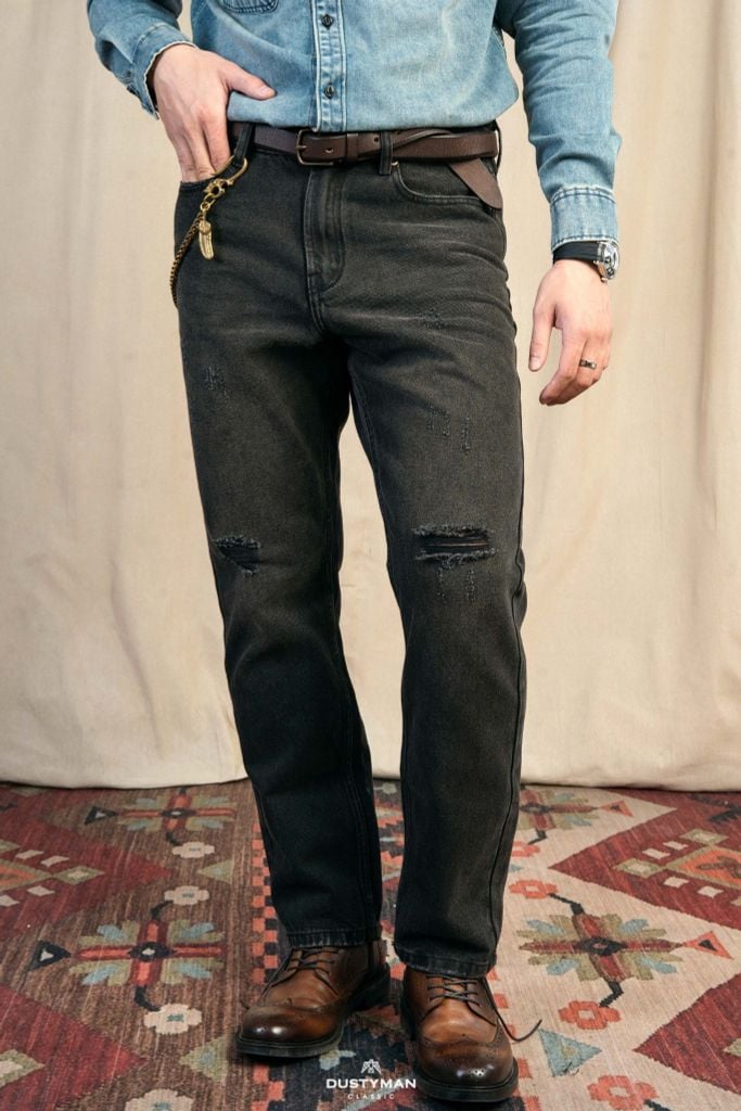 QUẦN JEAN FELIX | RELAXED FIT | DARK GREY | J345