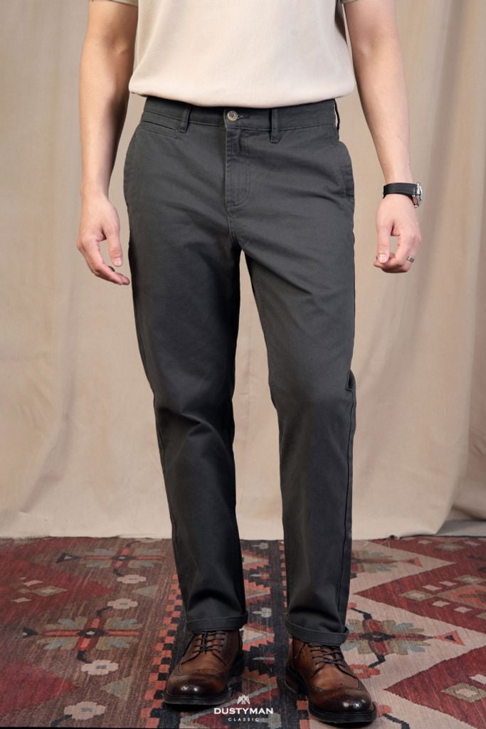 QUẦN KAKI ỐNG ĐỨNG TRACE | KAKI COTTON | FORM REGULAR FIT | K342