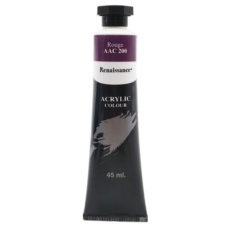 Tuýp Màu Acrylic 45 ml - Renaissance #200 - Rouge